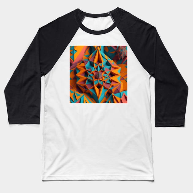 Geometric patterns Baseball T-Shirt by likbatonboot